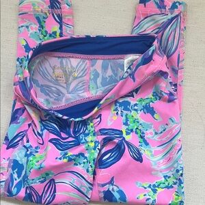 Lilly Pulitzer Pink and Blue Floral Leggings